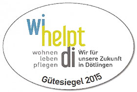Gütesiegel 2015 "Wi help di" Gütesiegel 2015 "Wi help di"